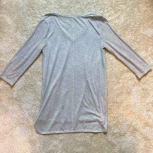 Sonoma tunic shirt, black and white stripe size M